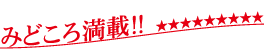 みどころ満載!!